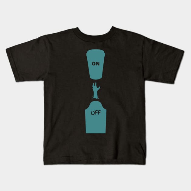 Rise For Coffee Switch Kids T-Shirt by pixelcat